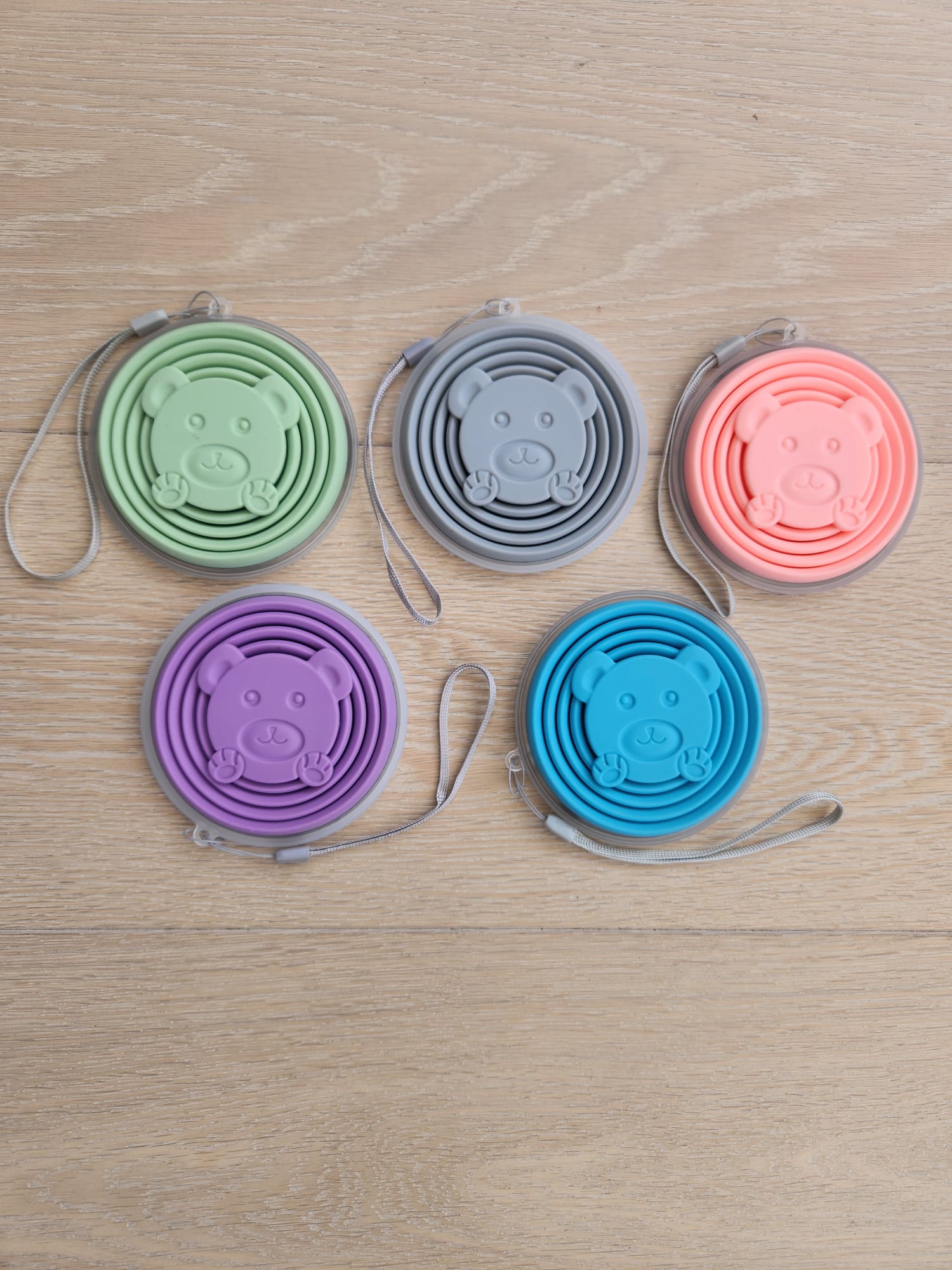 Portable plastic cups