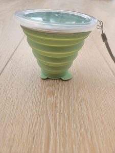 Portable plastic cups